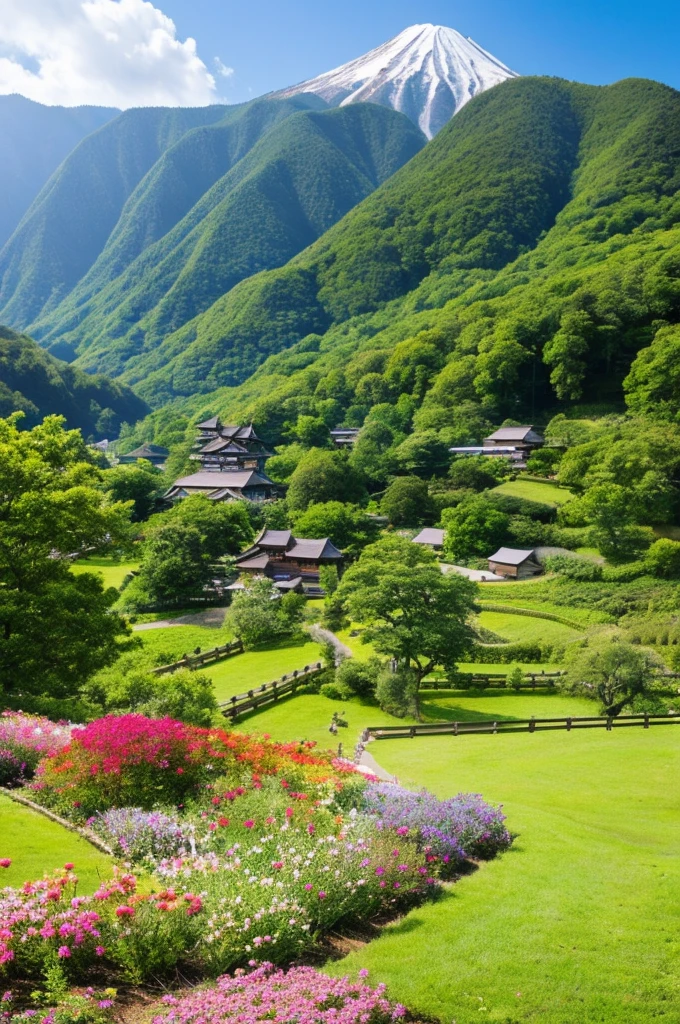 ((Highest quality)), ((masterpiece)), (detailed), Japanese,landscape,Beauty,cute