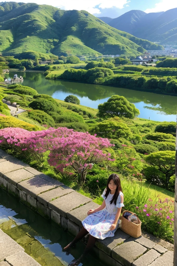 ((Highest quality)), ((masterpiece)), (detailed), Japanese,landscape,Beauty,cute