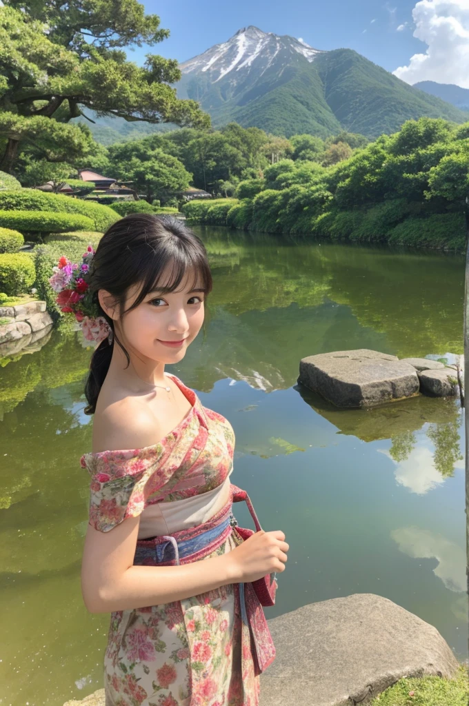 ((Highest quality)), ((masterpiece)), (detailed), Japanese,landscape,Beauty,cute,Upper Body