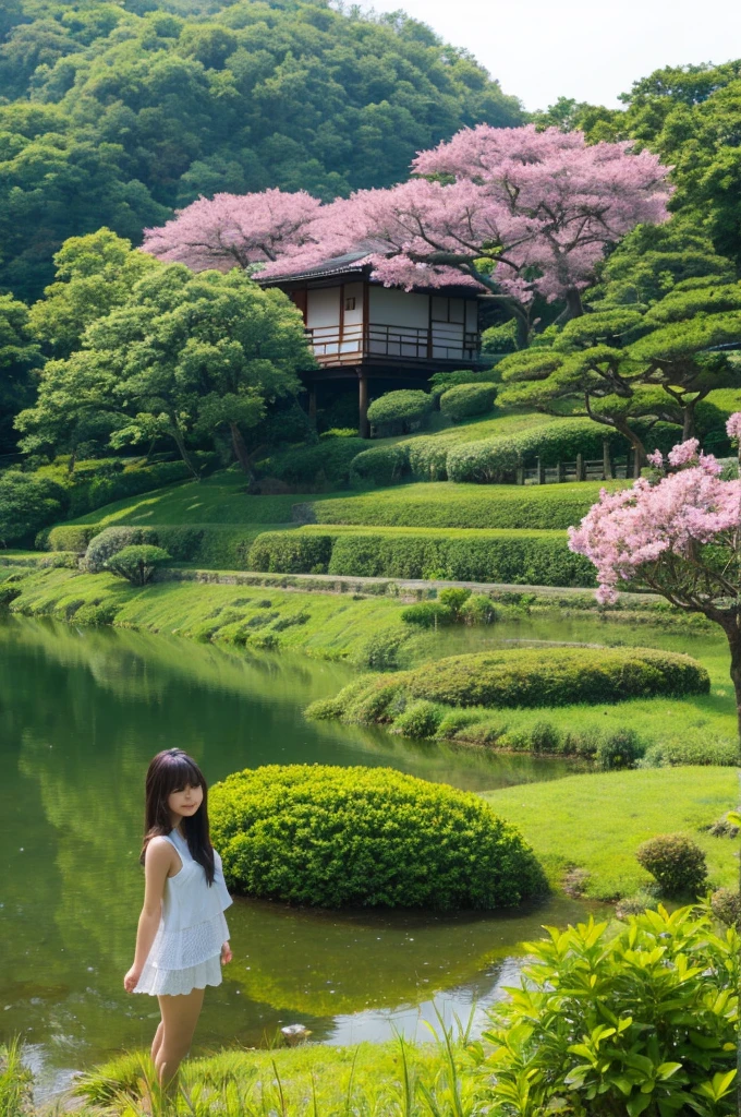 ((Highest quality)), ((masterpiece)), (detailed), Japanese,landscape,Beauty,cute,Upper Body