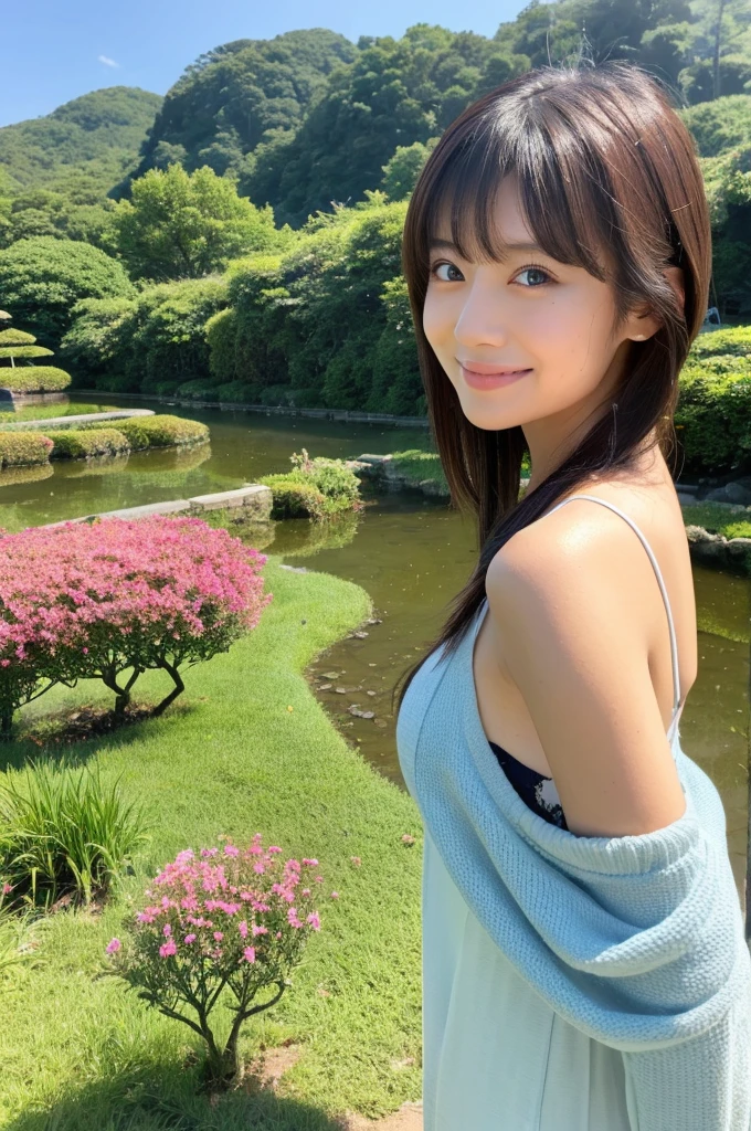 ((Highest quality)), ((masterpiece)), (detailed), Japanese,landscape,Beauty,cute,Upper Body