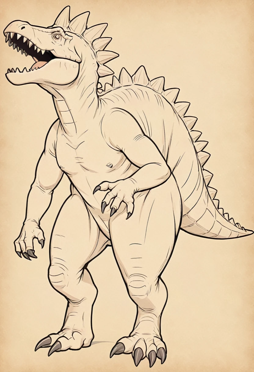 stegosaurus dinosaur outline, no design, real looking