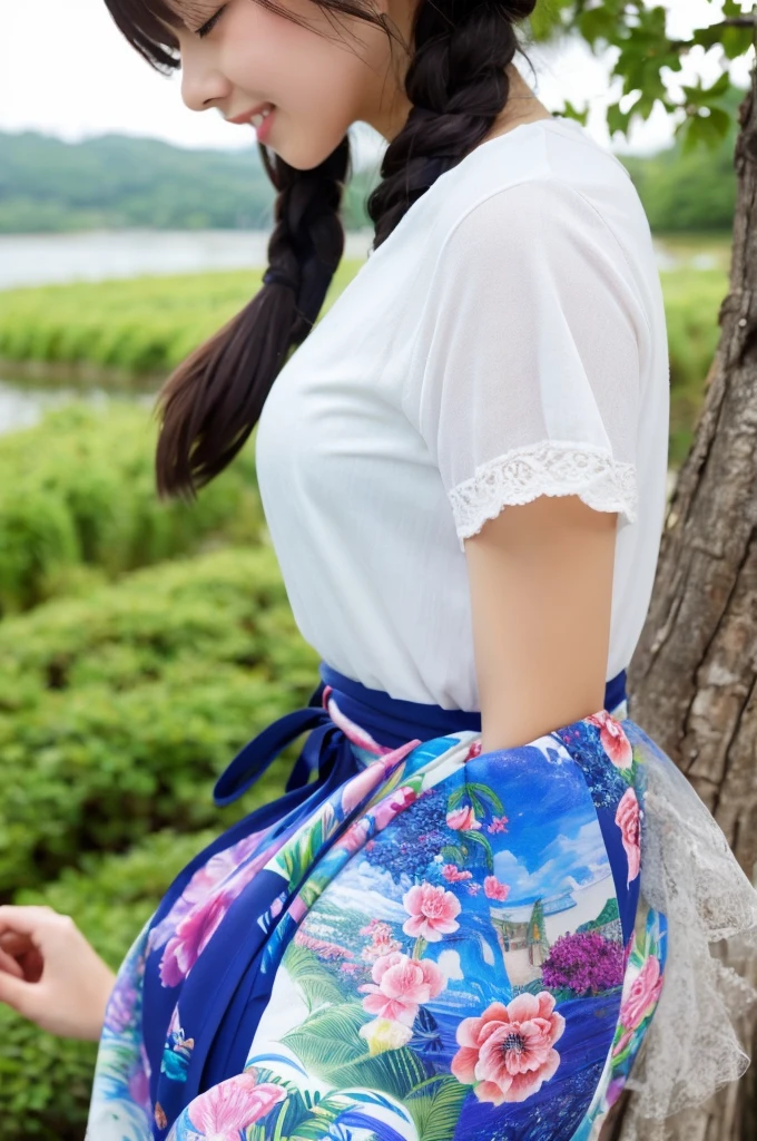 ((Highest quality)), ((masterpiece)), (detailed), Japanese,landscape,Beauty,cute,Upper Body