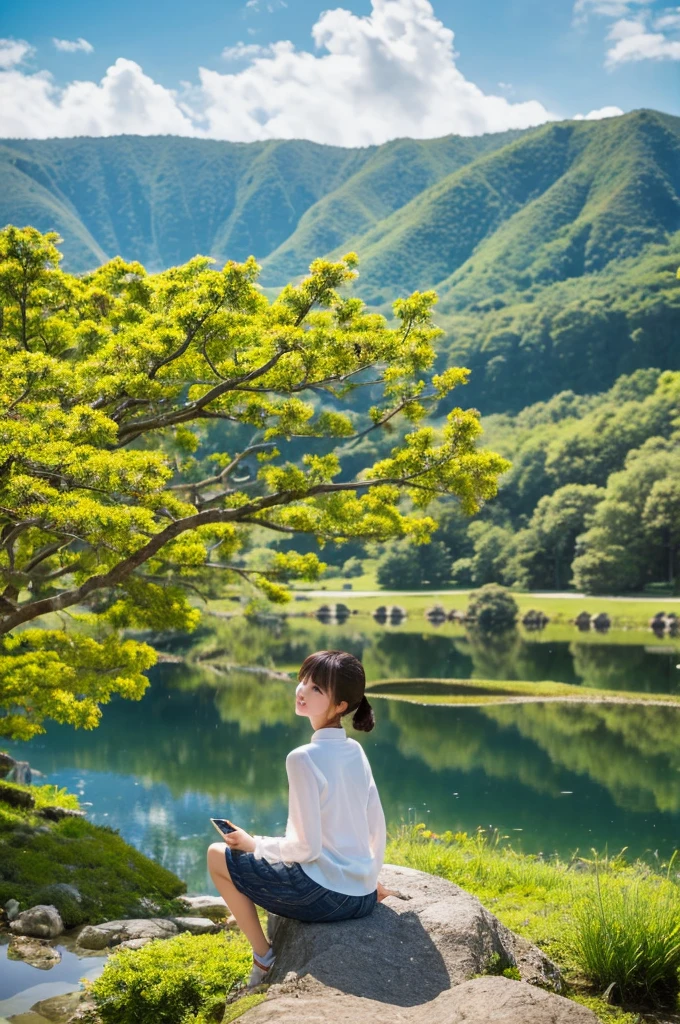 ((Highest quality)), ((masterpiece)), (detailed), Japanese,landscape,Beauty,cute,Upper Body