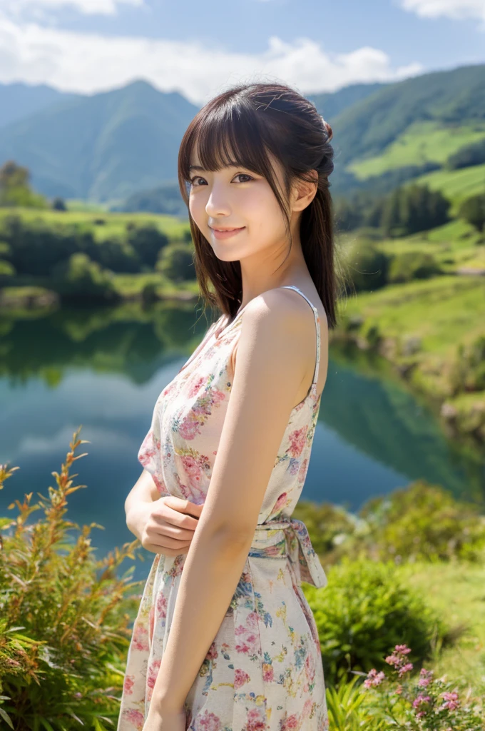 ((Highest quality)), ((masterpiece)), (detailed), Japanese,landscape,Beauty,cute,Upper Body