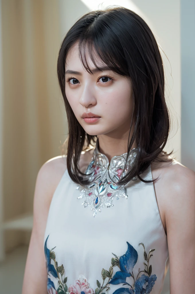 (((masterpiece、Highest quality、Very detailed、Artistic balance of light and shadow)))、(Surreal)、(Upper Body、Great balance of the face)、(Highly detailed CG illustrations)、(Very delicate and beautiful)、Realistic quality、Realistic depiction、Realistic texture、Realistic texture、realism、Absolute rules、最高masterpieceのバランス、The most beautiful composition of a woman、Realistic creation and expression、