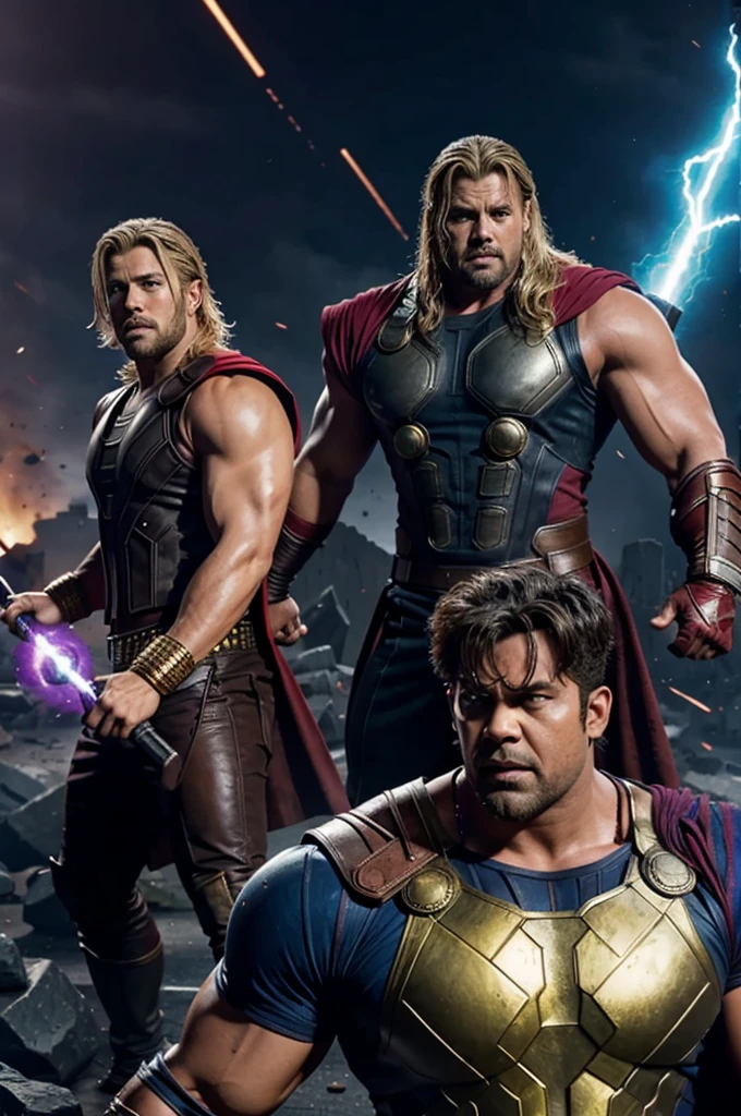 Give me rocky Bhai and thor killing Thanos 