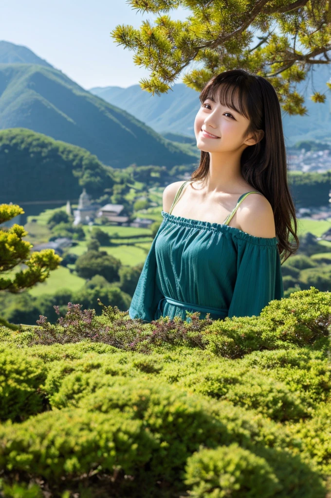((Highest quality)), ((masterpiece)), (detailed), Japanese,landscape,Beauty,cute,Upper Body