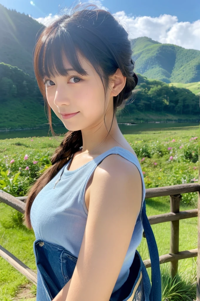 ((Highest quality)), ((masterpiece)), (detailed), Japanese,landscape,Beauty,cute,Upper Body
