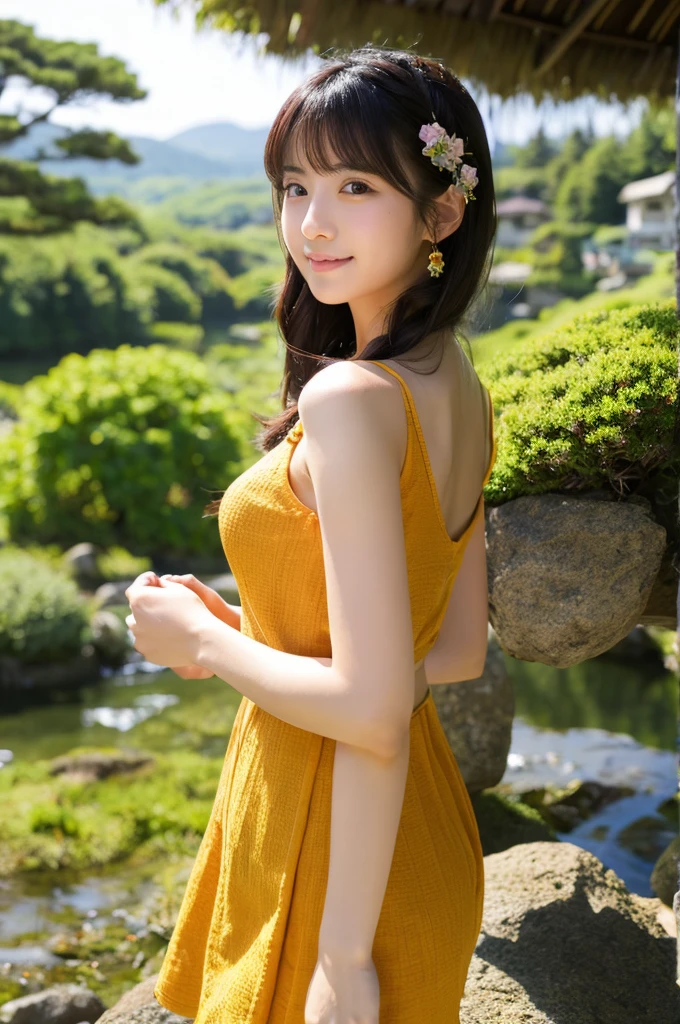 ((Highest quality)), ((masterpiece)), (detailed), Japanese,landscape,Beauty,cute,Upper Body