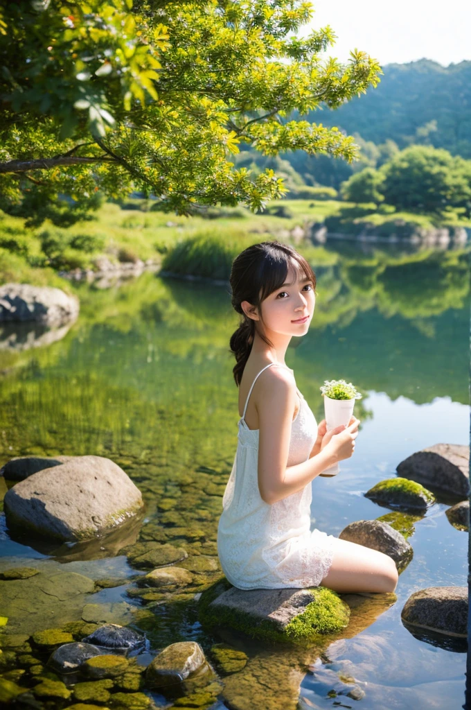 ((Highest quality)), ((masterpiece)), (detailed), Japanese,landscape,Beauty,cute,Upper Body