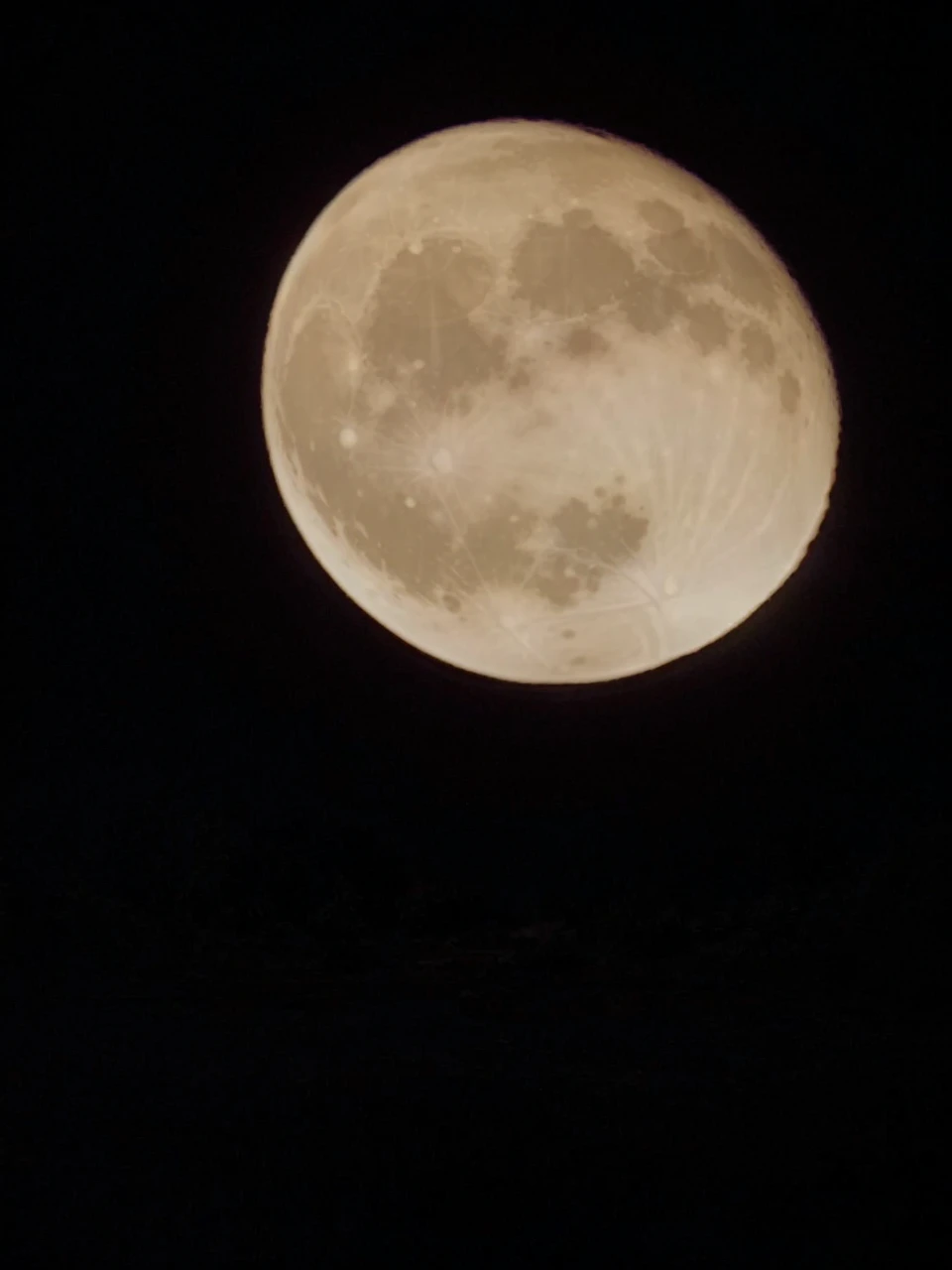 Enhance the photo to make it look like the moon