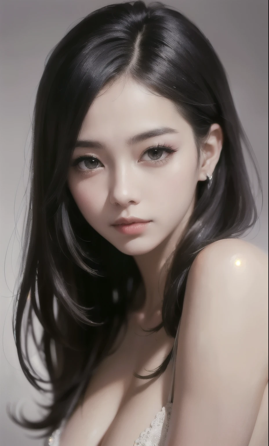 (8k, RAW photo, photorealistic:1.25) ,( lipgloss, eyelashes, gloss-face, glossy skin, best quality, ultra highres, depth of field, chromatic aberration, caustics, Broad lighting, natural shading,Kpop idol) looking at viewer with a serene and goddess-like happiness,