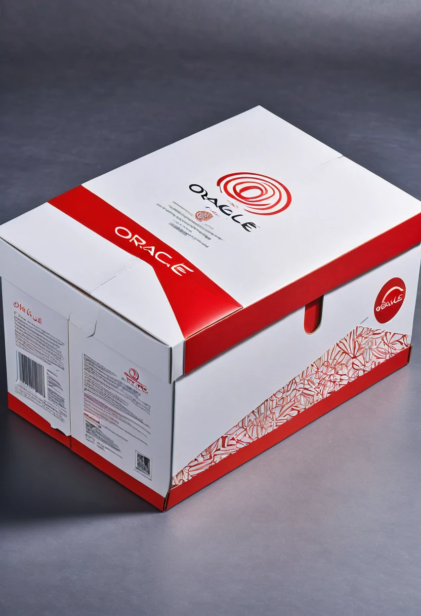Picture of six sides of the packaging carton split and laid flat,Carton color,Flat,Printing logo and instructions,The logo name is oracle,Simple style,detail,high quality,fashionable,