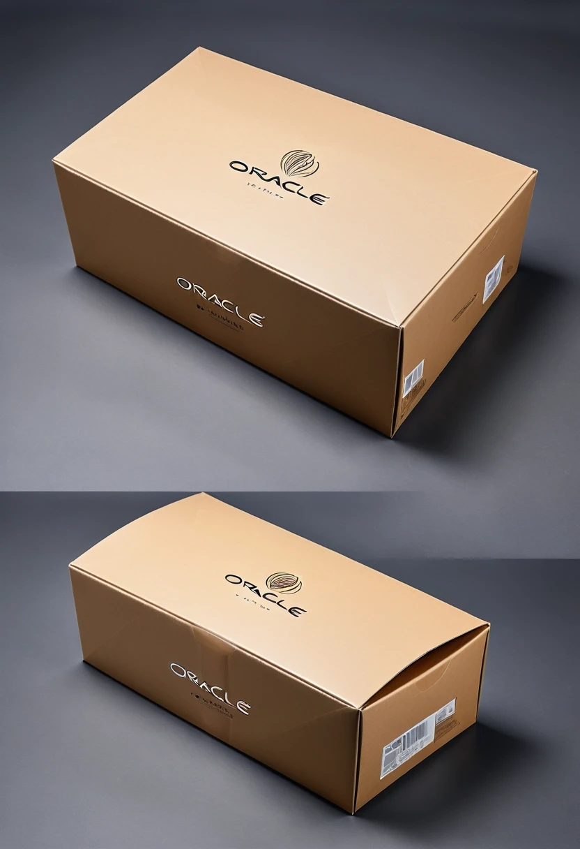 Picture of six sides of the packaging carton split and laid flat,Carton color,Flat,Printing logo and instructions,The logo name is oracle,Simple style,detail,high quality,fashionable，