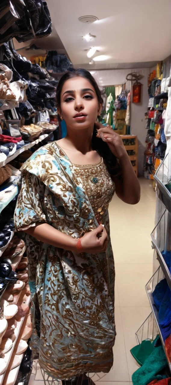 (best quality,4k,8k,highres,masterpiece:1.2),ultra-detailed,(realistic,photorealistic,photo-realistic:1.37),19th century,portraits,color palette: warm tones,soft lighting,saudi arabia,teenager,beautiful girl,detailed eyes,detailed lips,long eyelashes,rosy cheeks,flowing dark hair,graceful posture,turquoise blue hijab,delicate jewelry,serene expression,mood: tranquil,background: garden with vibrant flowers and a stone bench,traditional dress,constellation necklace,vivid colors,subtle brushstrokes,Persian-influenced pattern,subtle lighting and shadows,traditional Arabic calligraphy,tenderly painted hands.