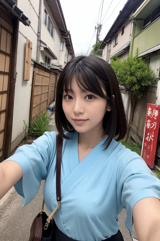 Woman selfie front Japanese