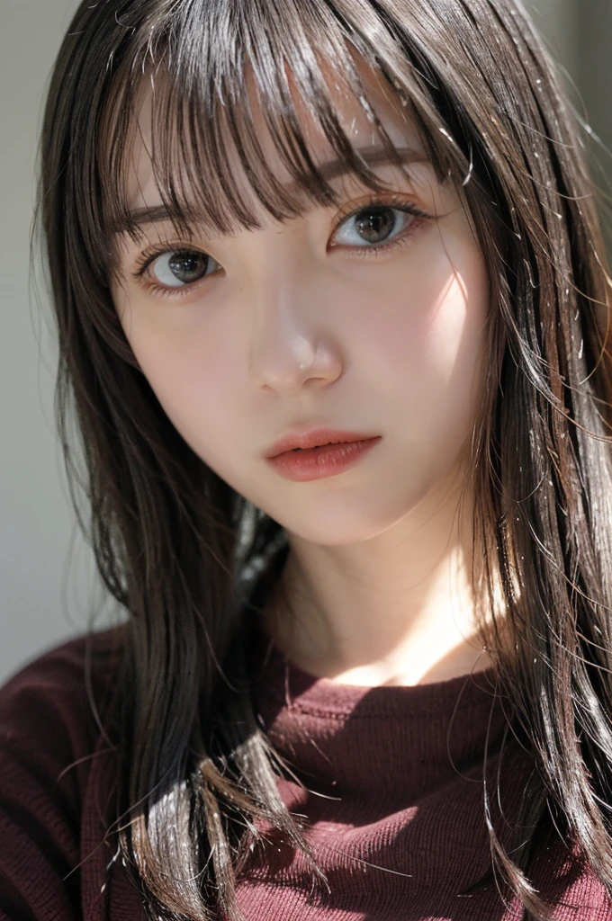 (((masterpiece、Highest quality、Very detailed、Artistic balance of light and shadow、Accurate human form)))、(Surreal)、(Upper Body:1.5、high school girl、Great balance of facial placement)、(Highly detailed CG illustrations)、(Very delicate and beautiful)、Realistic quality、Realistic depiction、Realistic texture、Realistic texture、Realistic facial muscles、realism、Absolute rules、最高masterpieceのバランス、The most beautiful composition of a woman、Realistic creation and expression、