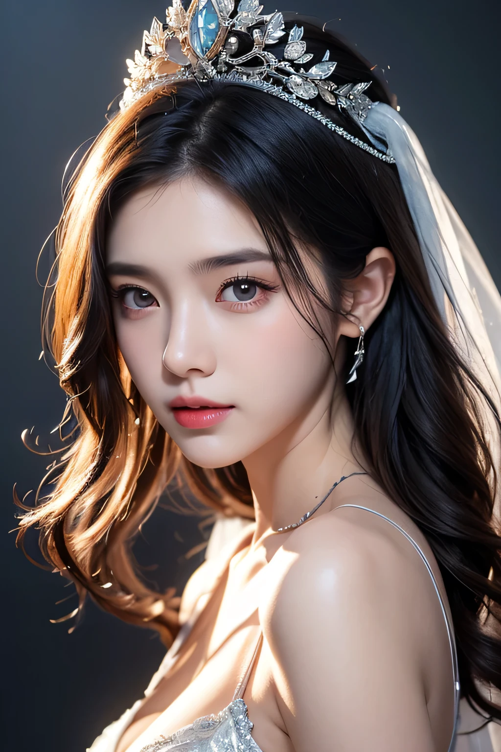 High-quality work,Realistic works,Super premium graphics,8K HD CG works,high quality graphics,High-definition and exquisite CG works,10x pixels,Ultra-fine details:1.1,Advanced technical details:1.1Realistic photo effects,Interior lighting effects:1.5,natural soft light:1.5. Light effect(Virtual light effects:1.8),ultra high resolution,shining dress,sliver long hair,silber hair,transparenthair,high detailed hair(Quality hair details:1.1)Clear eyes,Double eyelids look good,Sharp eye makeup, Create exquisite eyelash makeup, tthin eyebrows, Ultra-detailed eyes,a tall nose, lovely red lips, rosey cheeks, With delicate makeup on her face , pretty face, The face shape is perfectly proportioned,(Advanced facial details:1.1) a beauty, short hair, delicate facial features, perfect face, full body view, big breasts, huge breasts, cleavage, yellow rune paper pasted on the face, a lot of Taoist rune paper pasted on the body, super beautiful hand, super beautiful eyes(look at the viewer), Qing dynasty official hat, belly pocket, female zombie, Hong Kong lam cheng ying zombie movie character, pale skin, fair skin, shiny skin, vampire teeth, amazing beauty, dynamic pose, delicate face, abandoned warehouse background, messy, gorgeous, high detail skin, Realistic skin detailing, sharp focus, volumetric light, 8k UHD, DSLR, high quality, film grain, realism,Women's artwork,Dress full body video,Realism,Amazing Cleavage,My eyes are very bright today