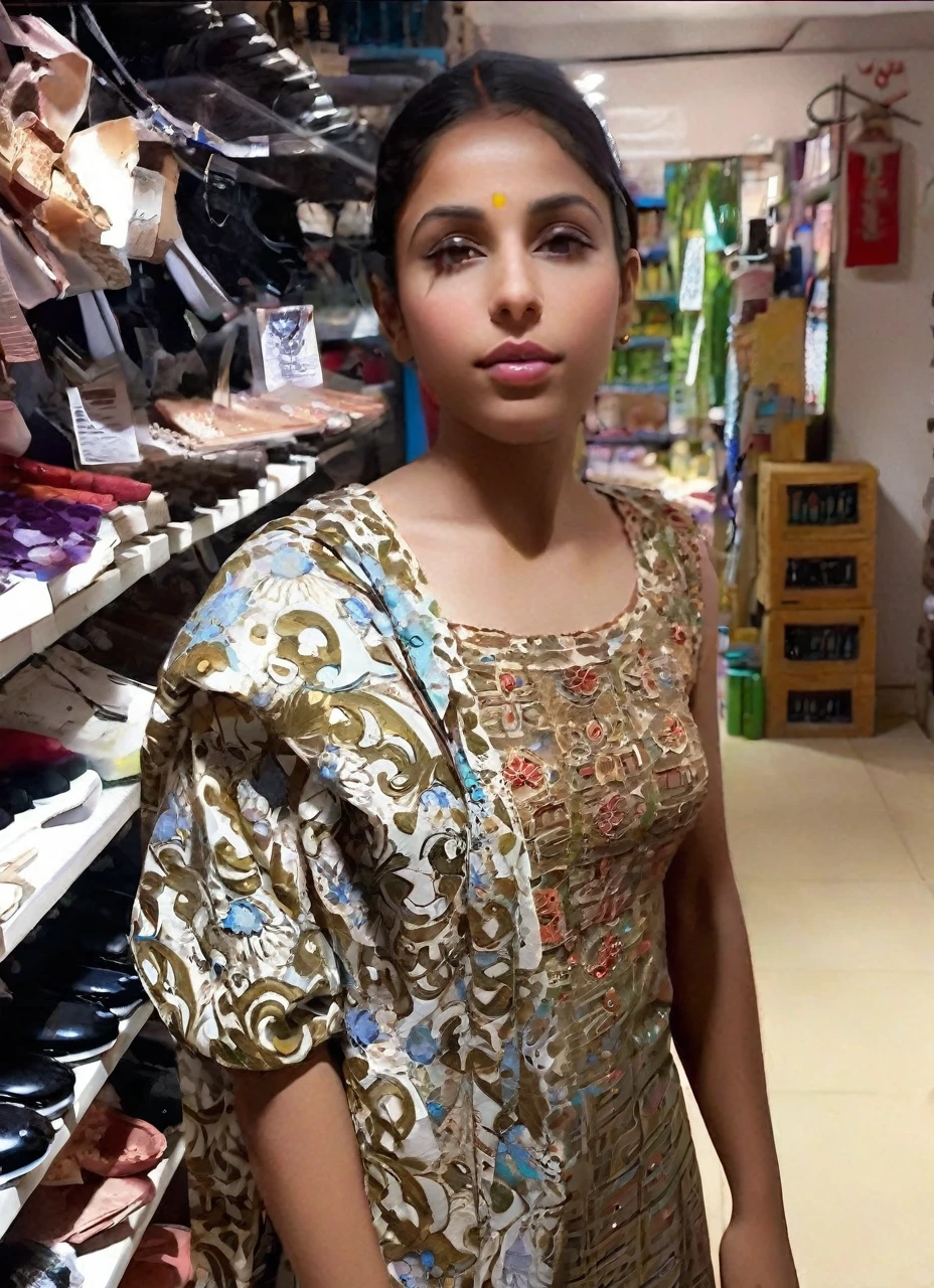 beautiful detailed girl in a serene garden, flowing dark hair, detailed eyes and lips, long eyelashes, rosy cheeks, graceful posture, turquoise blue hijab, delicate jewelry, traditional dress, constellation necklace, vivid colors, subtle brushstrokes, Persian-influenced pattern, soft lighting, traditional Arabic calligraphy, tenderly painted hands, 19th century portraits, color palette: warm tones, mood: tranquil, (best quality,4k,8k,highres,masterpiece:1.2),ultra-detailed,(realistic,photorealistic,photo-realistic:1.37)