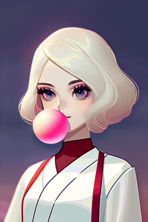 ((Лучшее качество)), ((шедевр)), (подробный), chewing gum with small breasts