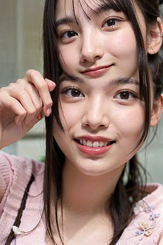 (((Fine image correction、Smooth image correction、Correcting rough image quality:2.88、masterpiece、Highest quality、Very detailed、Artistic balance of light and shadow、Accurate human form)))、(Surreal)、(Upper Body:1.5、high school girl、Great balance of facial placement)、(Highly detailed CG illustrations)、(Very delicate and beautiful)、Realistic quality、Realistic depiction、Realistic texture、Realistic texture、Realistic facial muscles、realism、Absolute rules、最高masterpieceのバランス、The most beautiful composition of a woman、Realistic creation and expression、