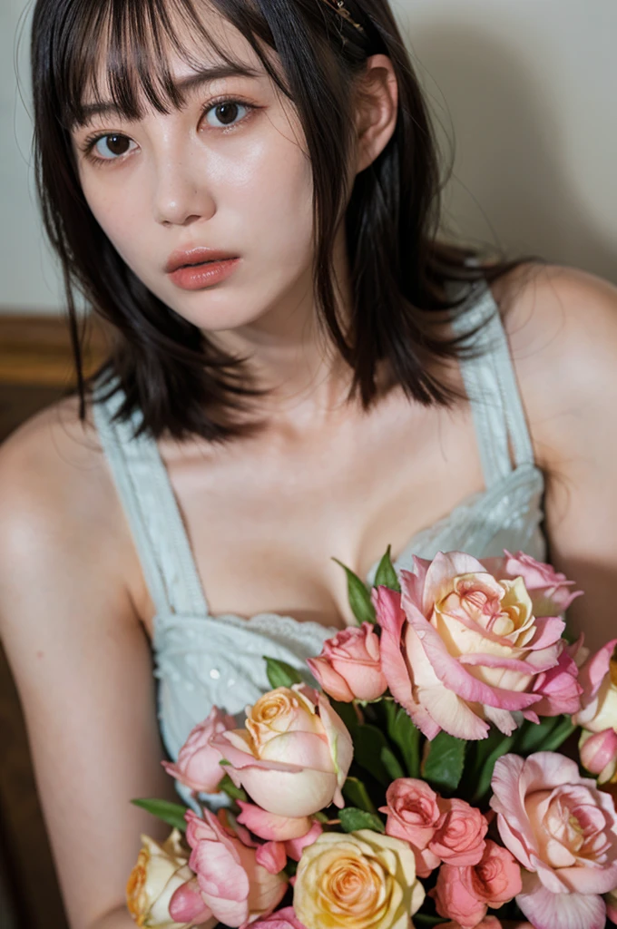 (((masterpiece、Highest quality、Very detailed、Artistic lighting balance、Perfect human form)))、(Surreal)、(Upper Body:1.5、high school girl、Great balance of facial placement)、(Highly detailed CG illustrations)、(Very delicate and beautiful)、Realistic quality、Realistic depiction、Realistic texture、Realistic texture、Realistic facial muscles、realism、Absolute rules、最高masterpieceのバランス、The most beautiful composition of a woman、Realistic creation and expression、