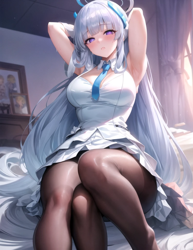 (masterpiece),(Highest quality),(Very detailed),(Best illustrations),(Best Shadow),(Absurd),(Detailed Background),(so beautiful), 16K,(Very detailed),(Best illustrations), 8K,(Absurd),(Detailed Background),(so beautiful)noa-outfit, (Processing wool), Perfect Anatomy, One Girl, alone, , , Grey Hair, Purple eyes, Blunt bangs, , , , , One Girl, alone, Big Breasts, Long Hair, , , BDSM, empty eyes, blank eyes, , , , Heart-shaped pupils, , shiny skin, Wet, , , Roll your eyes, , The pupils constrict, , , , Open your mouth carelessly, , , , saliva trail , , night , , Pink Neon Lights, , , hallucination, , Mysterious glow, orgasm, ahegao, rolling eyes, cross-eyed, , , , Arched back, , Foot fetish, , Dead, Expressionless, arms behind head,