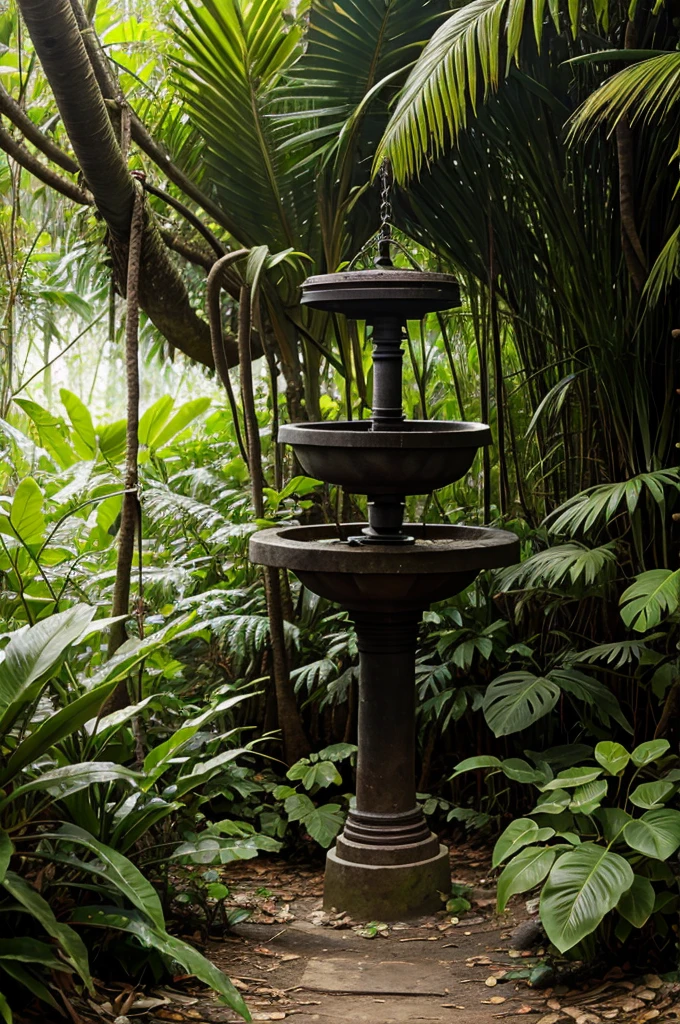 A well in a jungle