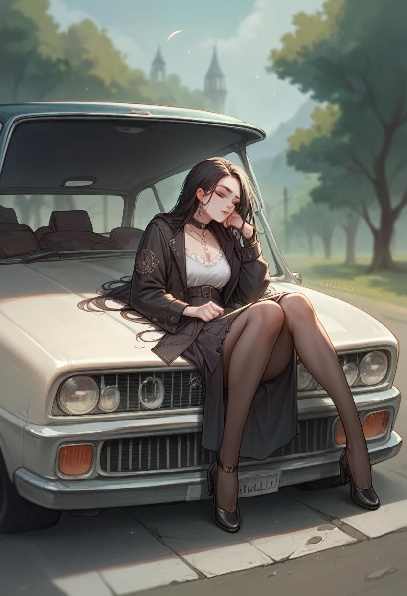 Black celtic car