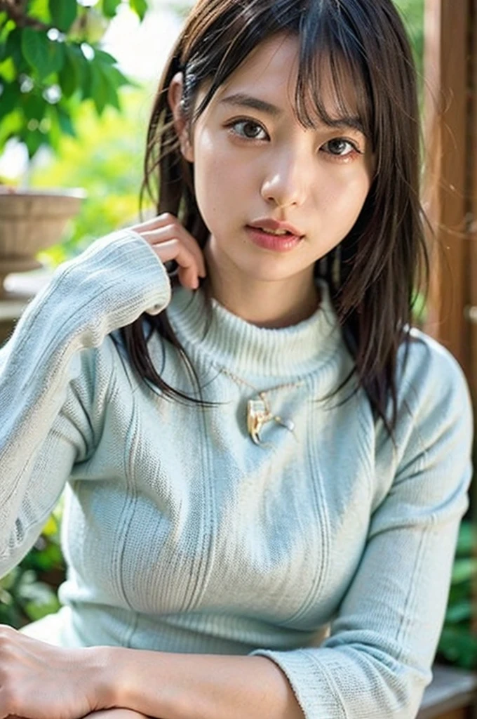 (((masterpiece、Highest quality、Very detailed、Artistic lighting balance、Perfect Anatomy)))、(Surreal)、(Upper Body:1.5、high school girl、Great balance of facial placement)、(Highly detailed CG illustrations)、(Very delicate and beautiful)、Realistic quality、Realistic depiction、Realistic texture、Realistic texture、Realistic facial muscles、realism、Absolute rules、最高masterpieceのバランス、The most beautiful composition of a woman、Realistic creation and expression、