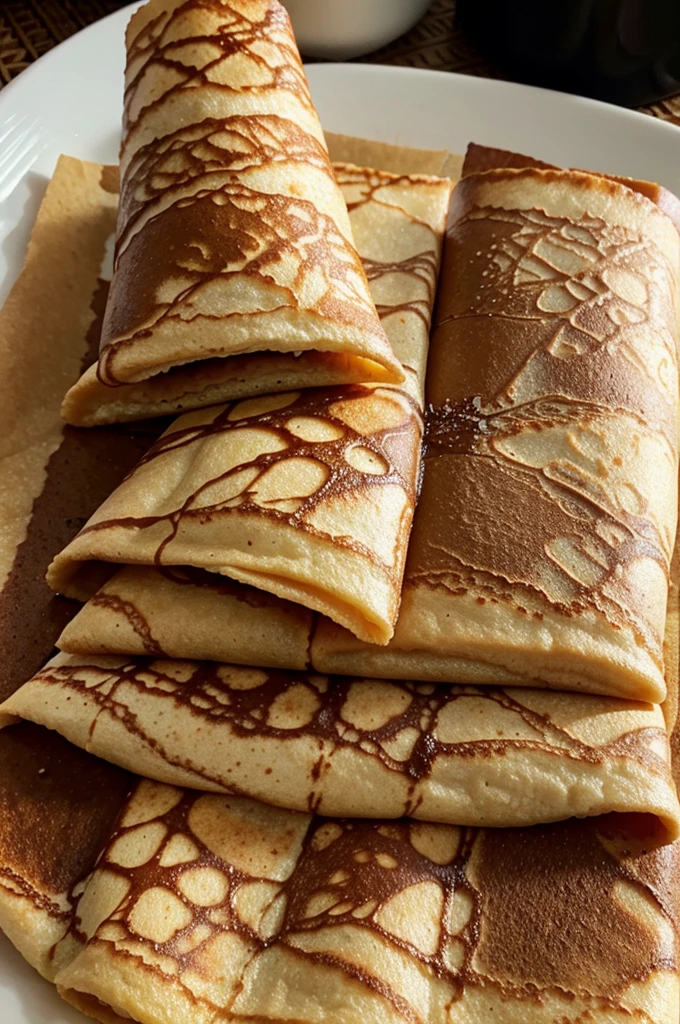 crepes roll snack with batak culture