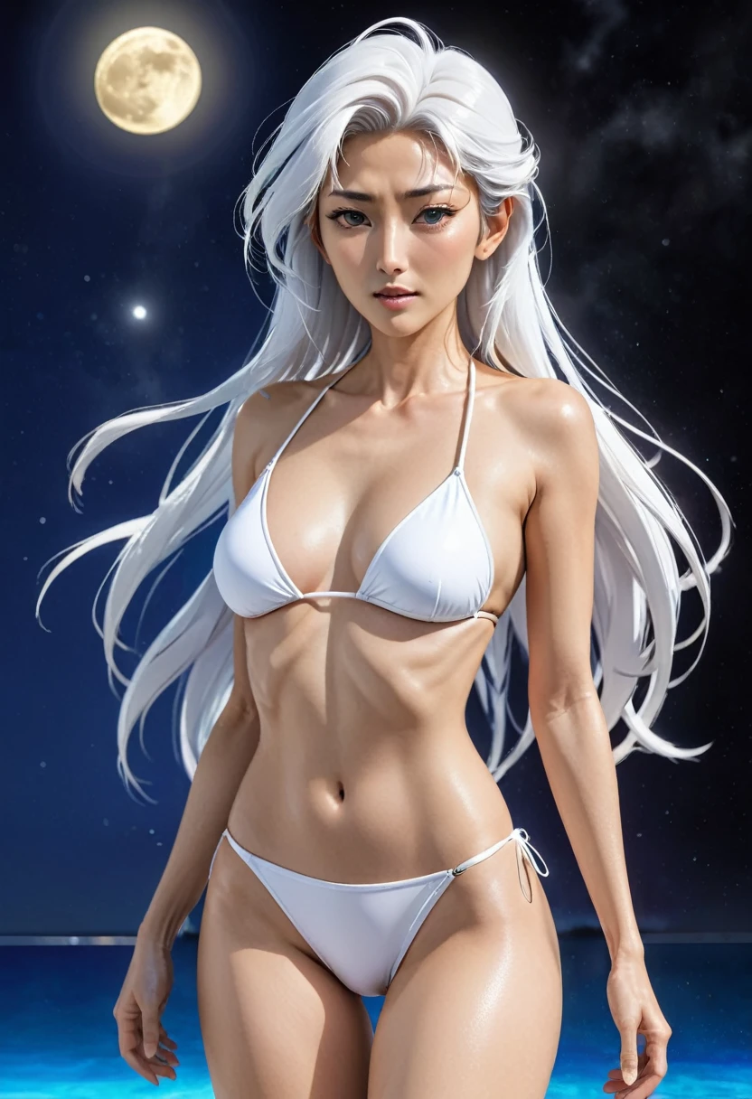 Sailor Moon Mizuno Ami White bikini lady Very delicate and beautiful