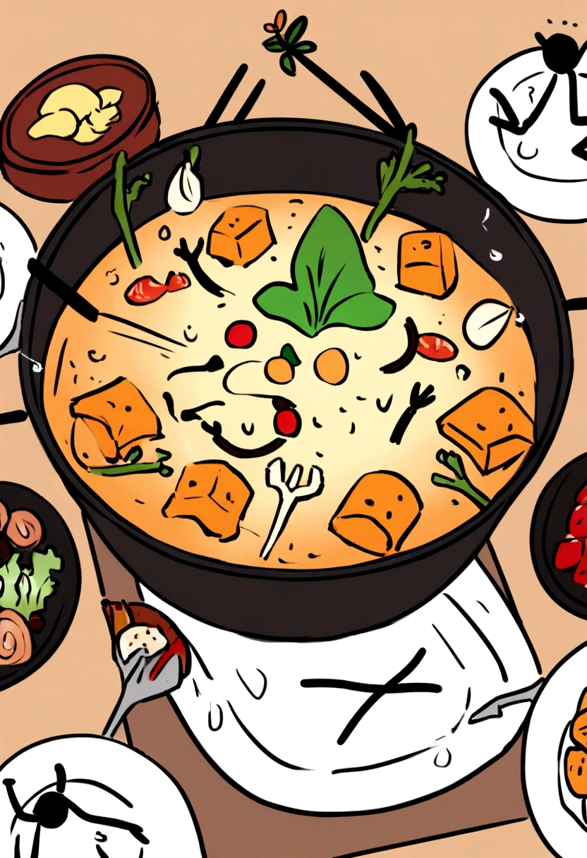 Stick Figure,food,tasty,hot pot