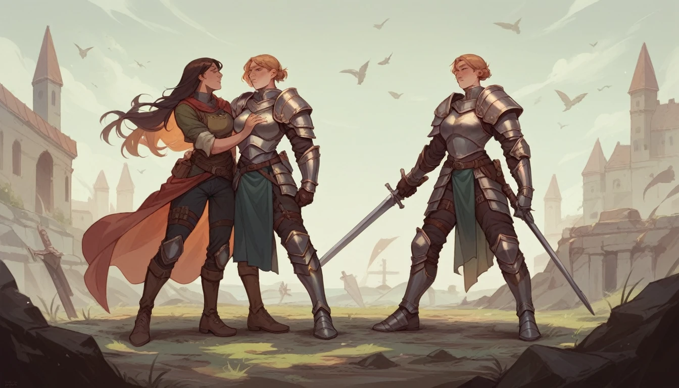 warrior,armor,Full Body Lesbian,