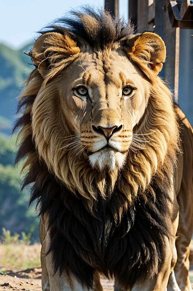 lion fussion with human
