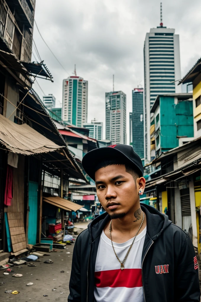 Indonesian rapper with an urban background