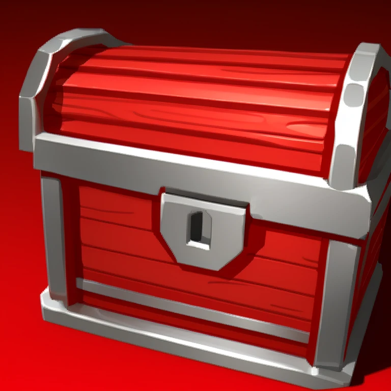 simple background,(red) treasure chest,