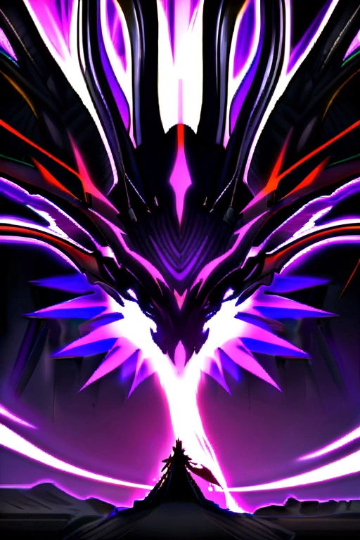 Big Dragon,black scalie,purple aura,Has the power of a black hole, pixiv artwork