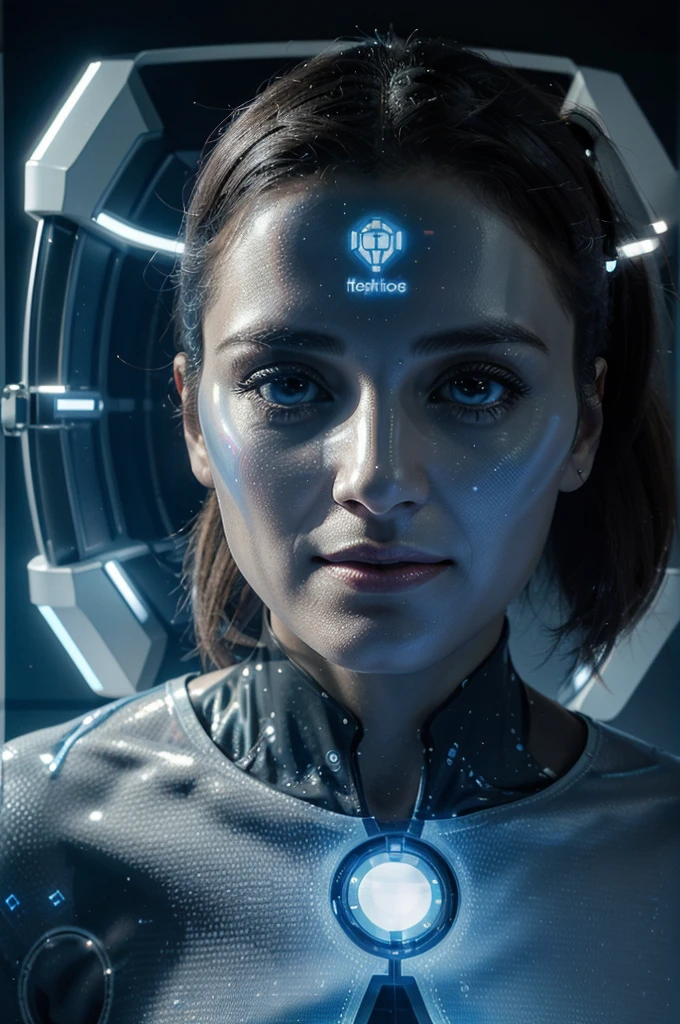 "Create an image depicting a futuristic medical clinic where personalized medicine is practiced. Show a patient interacting with a holographic doctor who is analyzing their genetic profile displayed on advanced holographic screens. The environment should be sleek and high-tech, with advanced medical equipment and devices tailored to individual treatment plans. Highlight the seamless integration of technology in healthcare, emphasizing precision and personalization."
