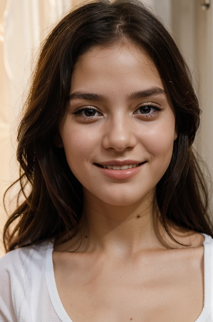 Young girl with a bright, loving face