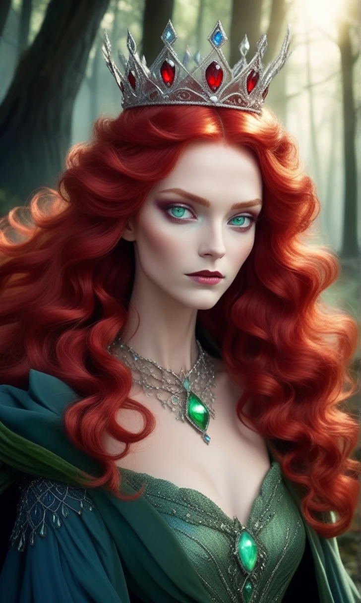a woman with red hair, fantasy character portrait, the woman is wearing servant clothes, fantasy female portrait, fantasy genre portrait, detailed character portrait, inspired by Johann Friedrich Overbeck, a portrait of the character, rpg book portrait, epic portrait illustration, ((watercolor painting style))