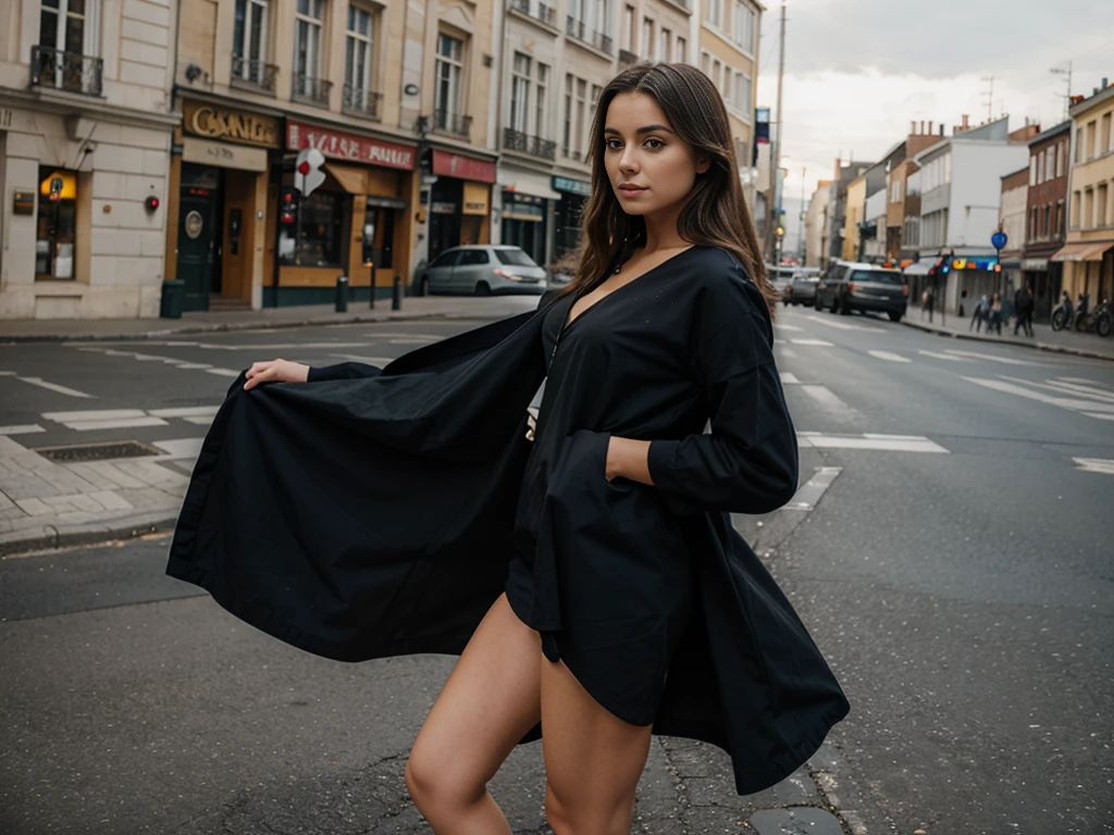 pose latérale d&#39;une belle influenceuse Instagram, longs cheveux blonds, beaux yeux , européen, Figure parfaite, extrêmement jolie grosse poitrine, faire de l&#39;exercice dans une salle de sport, porter une tenue de sport bleu, texture de peau réaliste, photographie réaliste 4k