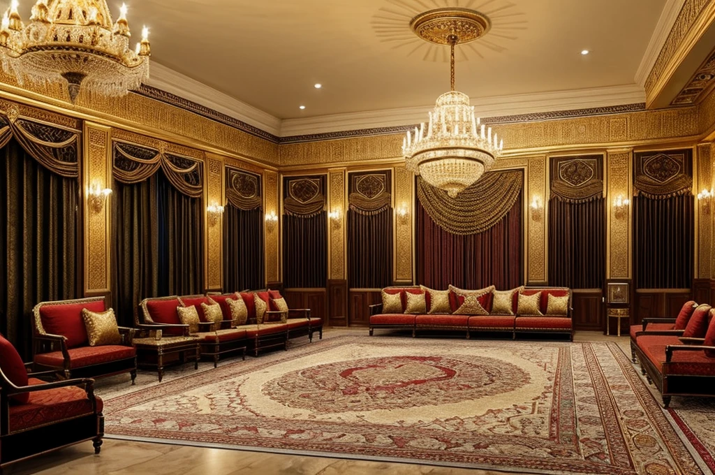 Ottoman Empire, King Othman, داخل قصر King Othman , عصر Ottoman Empire, Luxurious royal clothing, stately palace