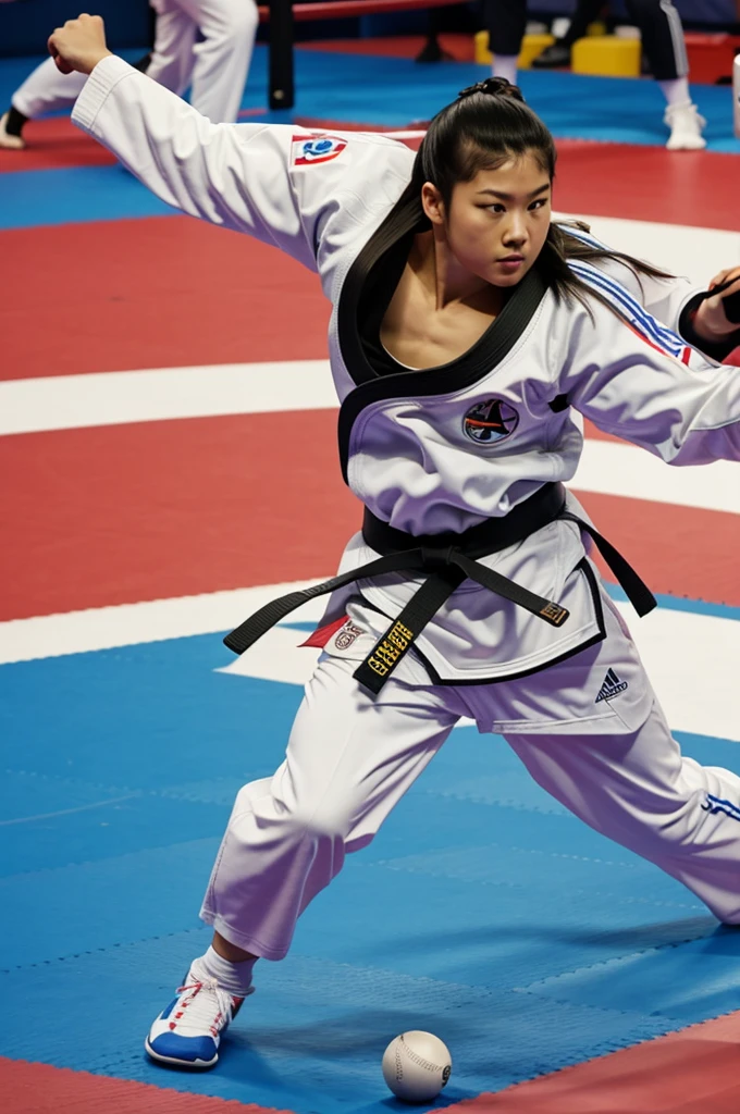 Rounded taekwondo logo