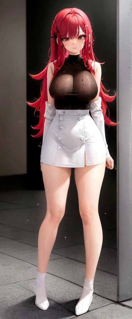 My name is Hikaru, I am a white test woman with long red hair and black eyes. I am 1.60 cm tall and weigh 46 kg. My breast sizes are 300 cm, my waist is 60 cm and my hips are 200 cm. Being with a towel around the body and with wet hair p . With big breasts 300 cm.