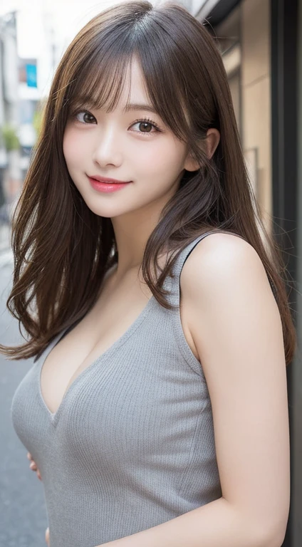masutepiece, Best Quality, Illustration, Ultra-detailed, finely detail, hight resolution, 8K Wallpaper, Perfect dynamic composition, Beautiful detailed eyes, Women's Fashion Summer,long hair,Small breasts natural color lip, Bold sexy poses,Smile,Harajuku、20 years girl、Cute、Sexy shot looking at camera