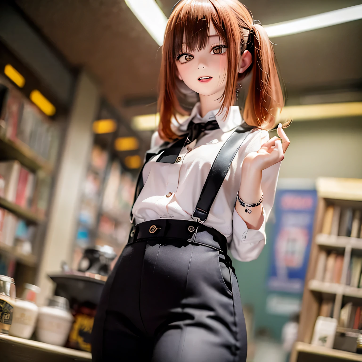 Makina Chainsaw Man White Blouse (((Black slacks)))
