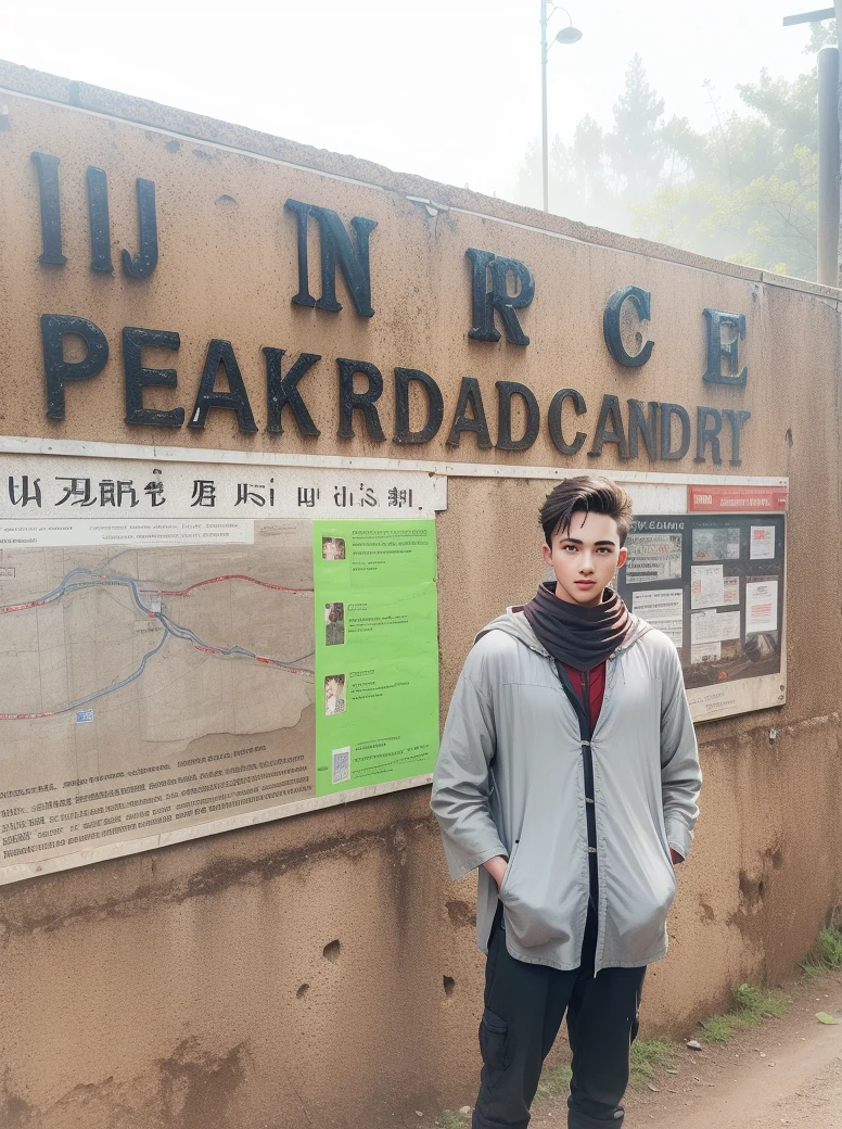 Huge dirt road side in the middle of nowhere,There was a twenty-year-old young man in red robes,A small crossbow is pinned to his waist,Gently tapping a small red tambourine