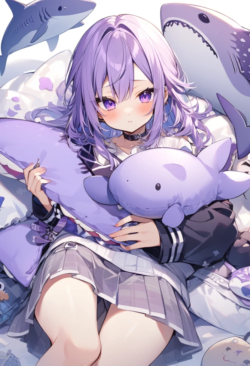 Keito。Purple Eyes。Purple whale shark stuffed toy